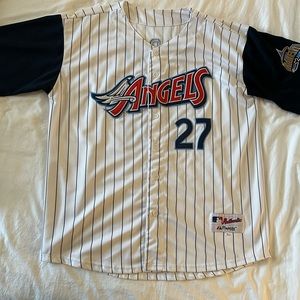 Mike Trout Angels Throwback